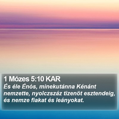1 Mózes 5:10 KAR Bible Verse Image