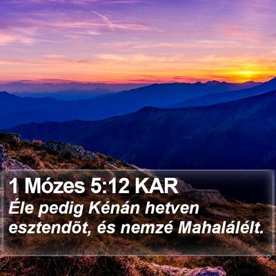 1 Mózes 5:12 KAR Bible Verse Image
