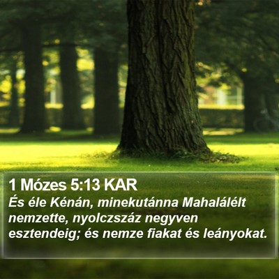 1 Mózes 5:13 KAR Bible Verse Image