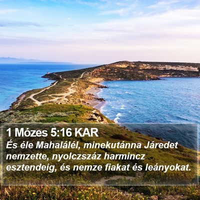 1 Mózes 5:16 KAR Bible Verse Image