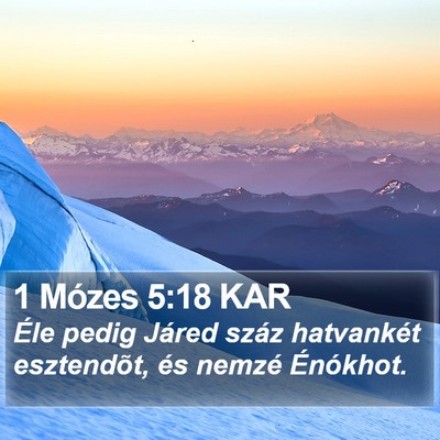 1 Mózes 5:18 KAR Bible Verse Image
