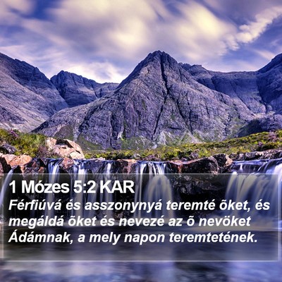 1 Mózes 5:2 KAR Bible Verse Image