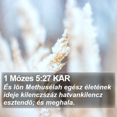 1 Mózes 5:27 KAR Bible Verse Image