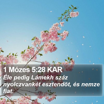 1 Mózes 5:28 KAR Bible Verse Image