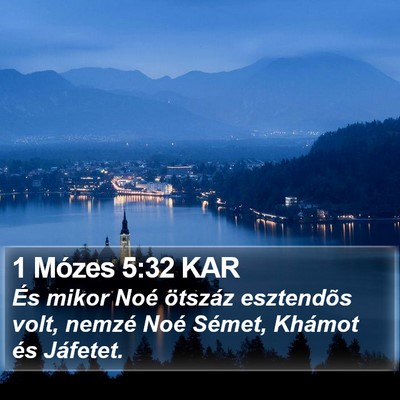 1 Mózes 5:32 KAR Bible Verse Image