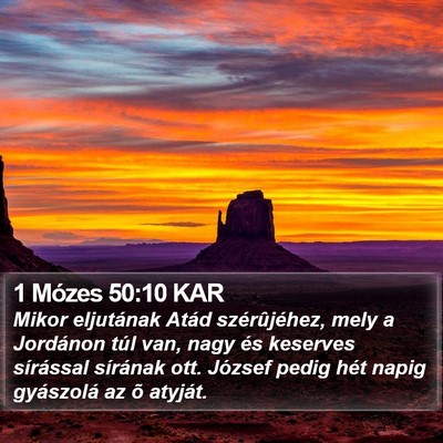 1 Mózes 50:10 KAR Bible Verse Image
