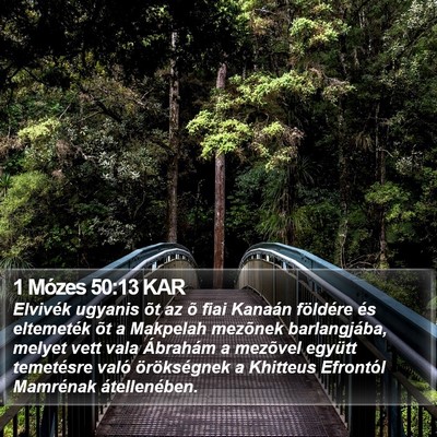 1 Mózes 50:13 KAR Bible Verse Image