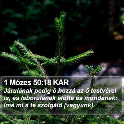 1 Mózes 50:18 KAR Bible Verse Image