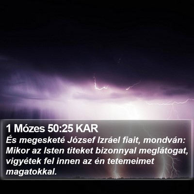1 Mózes 50:25 KAR Bible Verse Image