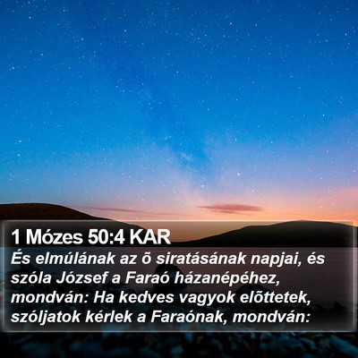 1 Mózes 50:4 KAR Bible Verse Image