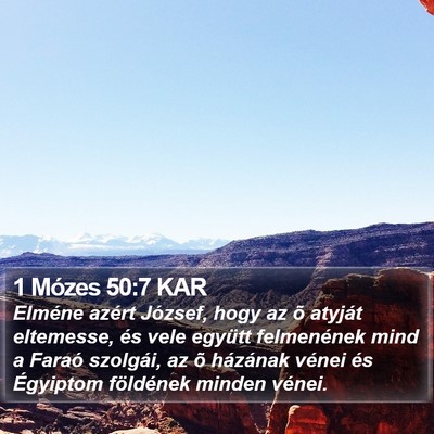 1 Mózes 50:7 KAR Bible Verse Image