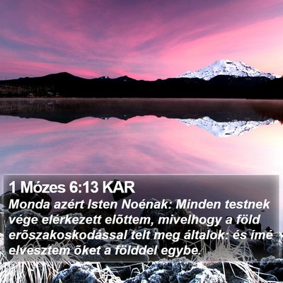 1 Mózes 6:13 KAR Bible Verse Image