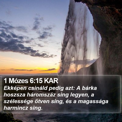 1 Mózes 6:15 KAR Bible Verse Image