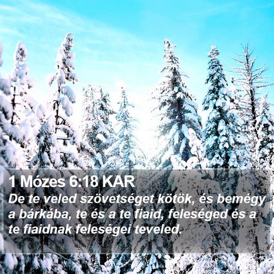 1 Mózes 6:18 KAR Bible Verse Image