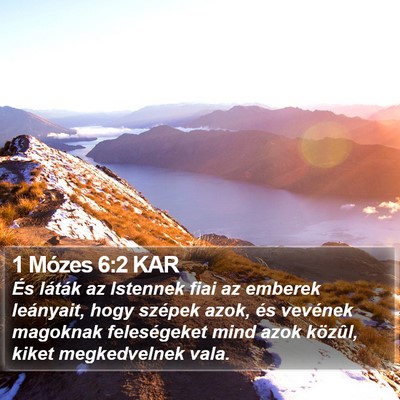 1 Mózes 6:2 KAR Bible Verse Image