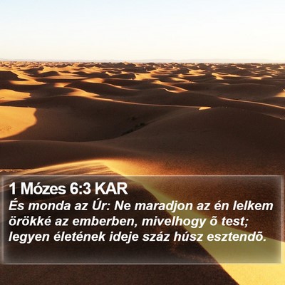 1 Mózes 6:3 KAR Bible Verse Image