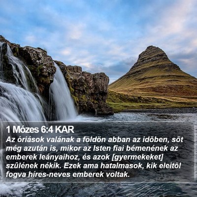 1 Mózes 6:4 KAR Bible Verse Image