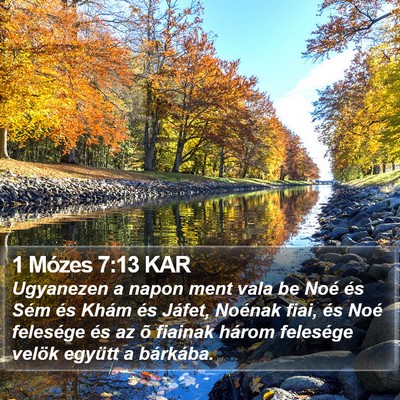1 Mózes 7:13 KAR Bible Verse Image