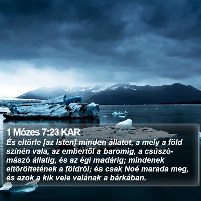 1 Mózes 7:23 KAR Bible Verse Image