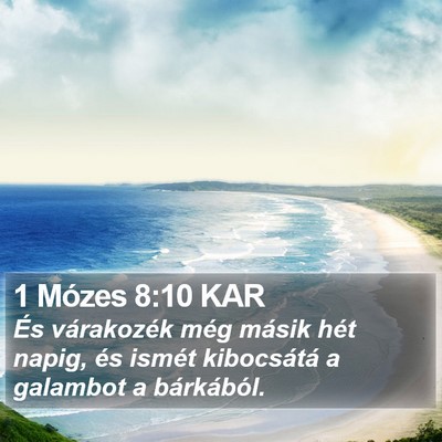 1 Mózes 8:10 KAR Bible Verse Image