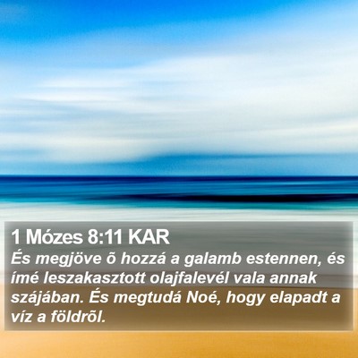 1 Mózes 8:11 KAR Bible Verse Image