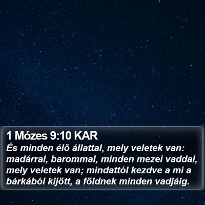 1 Mózes 9:10 KAR Bible Verse Image