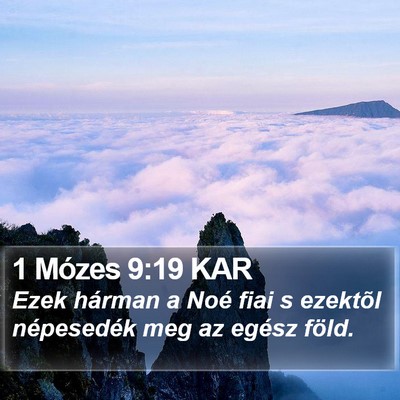 1 Mózes 9:19 KAR Bible Verse Image
