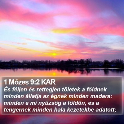 1 Mózes 9:2 KAR Bible Verse Image