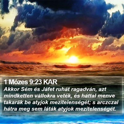 1 Mózes 9:23 KAR Bible Verse Image