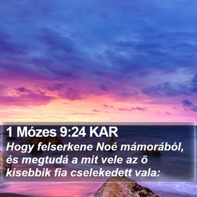1 Mózes 9:24 KAR Bible Verse Image