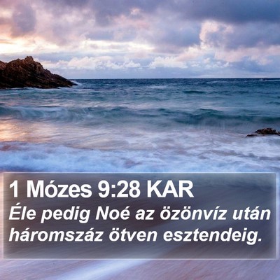 1 Mózes 9:28 KAR Bible Verse Image