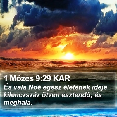 1 Mózes 9:29 KAR Bible Verse Image
