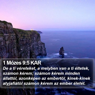 1 Mózes 9:5 KAR Bible Verse Image