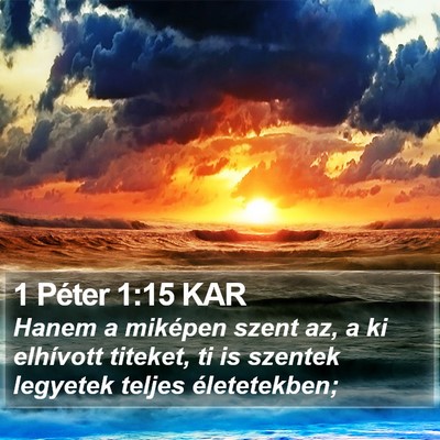 1 Péter 1:15 KAR Bible Verse Image