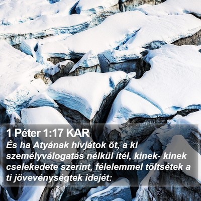 1 Péter 1:17 KAR Bible Verse Image