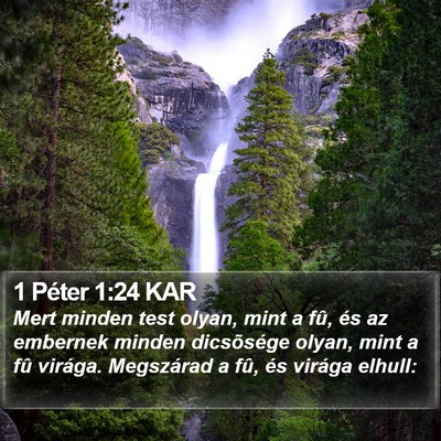 1 Péter 1:24 KAR Bible Verse Image