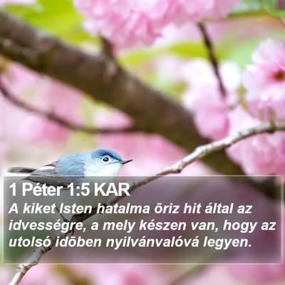 1 Péter 1:5 KAR Bible Verse Image