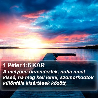1 Péter 1:6 KAR Bible Verse Image