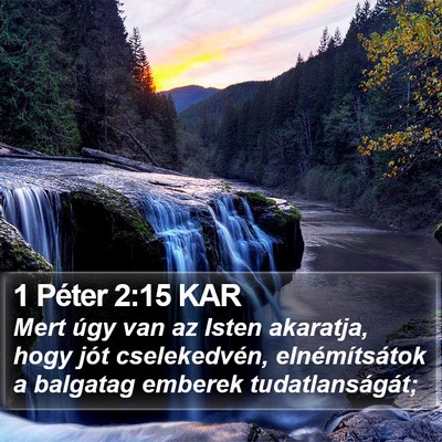 1 Péter 2:15 KAR Bible Verse Image