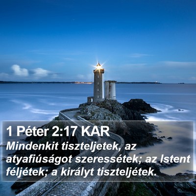 1 Péter 2:17 KAR Bible Verse Image