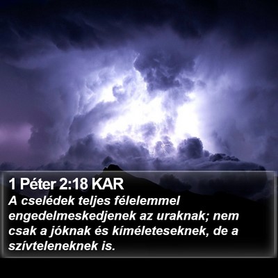 1 Péter 2:18 KAR Bible Verse Image