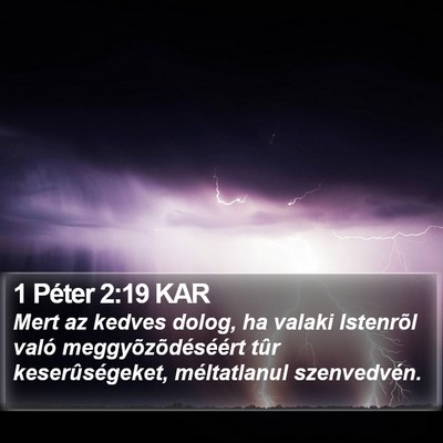 1 Péter 2:19 KAR Bible Verse Image