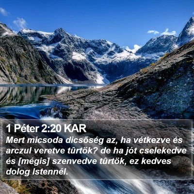 1 Péter 2:20 KAR Bible Verse Image