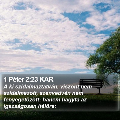 1 Péter 2:23 KAR Bible Verse Image