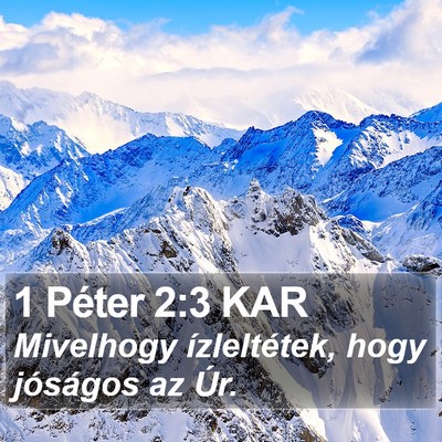 1 Péter 2:3 KAR Bible Verse Image