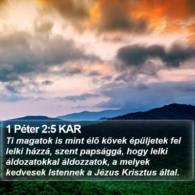 1 Péter 2:5 KAR Bible Verse Image