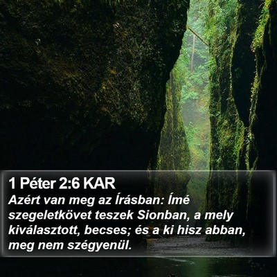 1 Péter 2:6 KAR Bible Verse Image