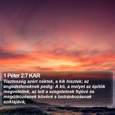 1 Péter 2:7 KAR Bible Verse Image