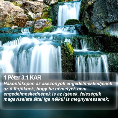 1 Péter 3:1 KAR Bible Verse Image
