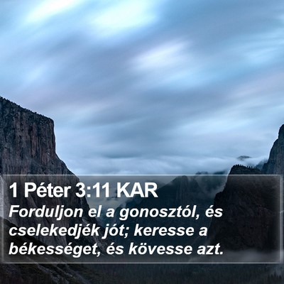 1 Péter 3:11 KAR Bible Verse Image